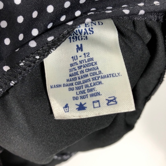 Land’s End Canvas 1963 Polka Dot Swim Top - Picture 4 of 4